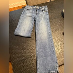 High Rise Blue Jeans